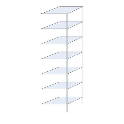 Bezskrutkové kovové regály Ogmios