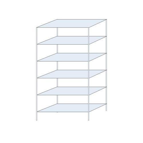 Bezskrutkové kovové regály Ogmios