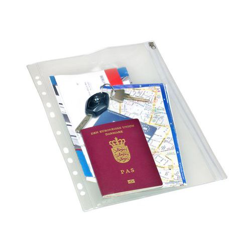 Plastové spisové dosky na zips, 10 ks Plastové spisové dosky na zips, 10 ks