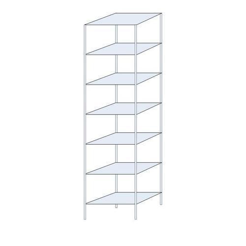 Bezskrutkové kovové regály Ogmios