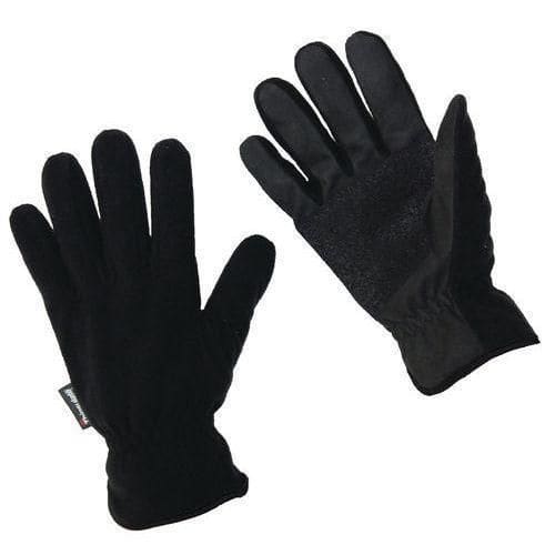 Zimné flísové rukavice Manutan Expert, čierne