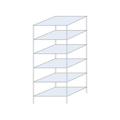 Bezskrutkové kovové regály Ogmios