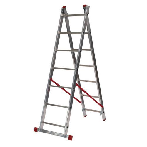 Hliníkový rebrík HOBBY, 2 x 7 priečok