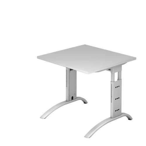 Výškovo nastaviteľný kancelársky stôl Baron Mittis, 80 x 80 x 65 – 85 cm, rovné vyhotovenie