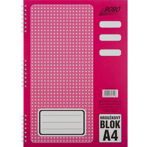 Blok s kovovou bočnou špirálou