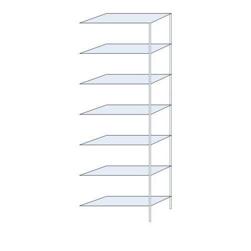 Bezskrutkové kovové regály Ogmios