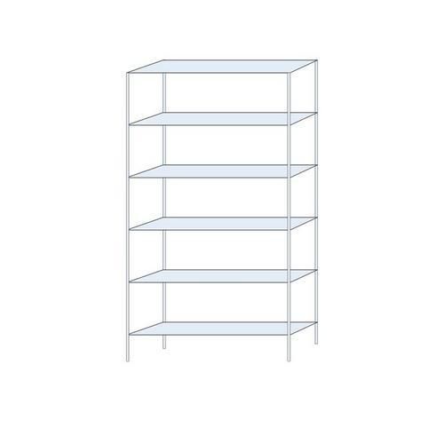 Bezskrutkové kovové regály Ogmios