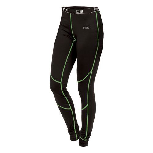 Dámske termo nohavice CXS, čierne/zelené