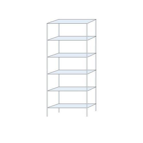 Bezskrutkové kovové regály Ogmios