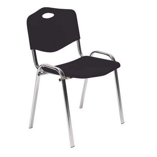 Plastové jedálenské stoličky ISO Chrom