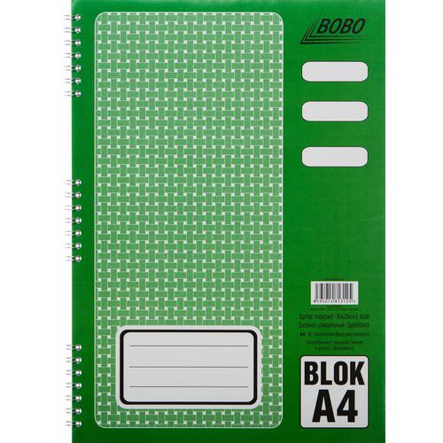 Blok s kovovou bočnou špirálou