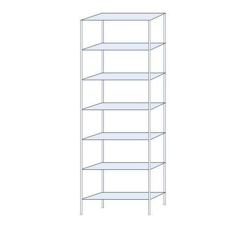 Bezskrutkové kovové regály Ogmios