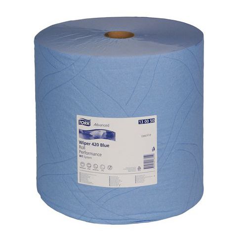 Priemyselné papierové utierky Tork Advanced 420 Blue 2-vrstvové, 1 500 útržkov