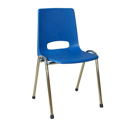 Plastové jedálenské stoličky Pavlina Chrom