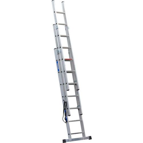 Výsuvný hliníkový rebrík PROFI, 3 x 7 priečok