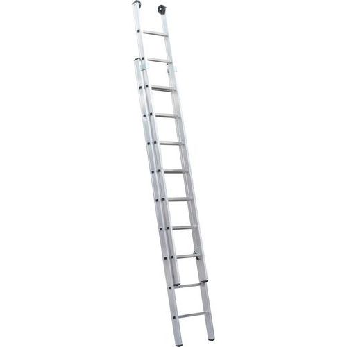 Výsuvný hliníkový rebrík PROFI, 2 x 9 priečok