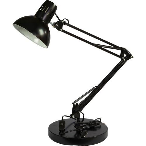 Kancelárske stolové lampy Poppins black so svorkou i podstavcom