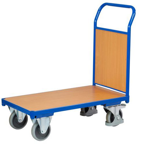 Plošinový vozík s držadlom s plnou výplňou, do 400 kg