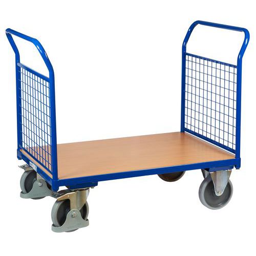 Plošinové vozíky s dvoma držadlami s mrežovanou výplňou, do 500 kg