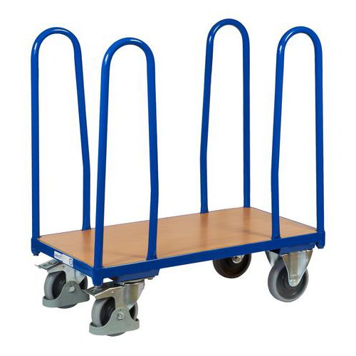 Plošinový vozík so štyrmi rohovými podperami, do 400 kg