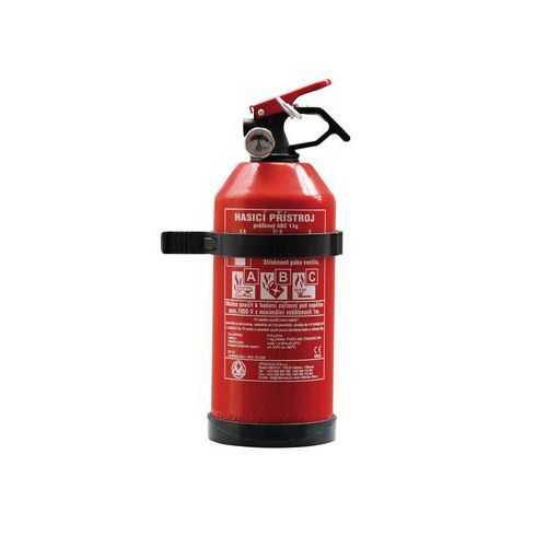 Práškový hasiaci prístroj do auta, 1 kg (5A, 21B, C), SK etiketa