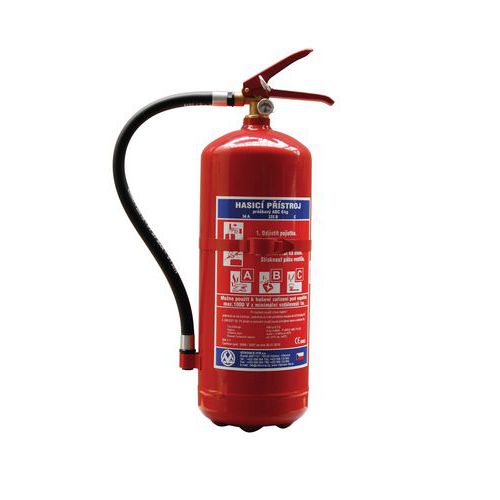 Práškový hasiaci prístroj, 6 kg (43A, 233B, C), SK etiketa