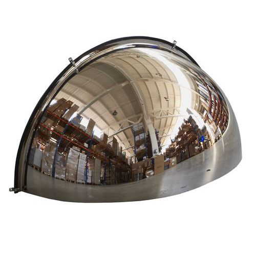Priemyselné parabolické zrkadlá Manutan Expert, štvrťgule