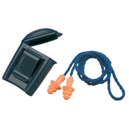 Vrúbkované zátky do uší 3M Box so šnúrkou, útlm 25 dB, 50 ks Vrúbkované zátky do uší 3M Box so šnúrkou, útlm 25 dB, 50 ks