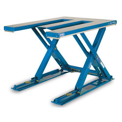 Hydraulický zdvíhací stôl do 2 000 kg, E doska 140 x 120 cm