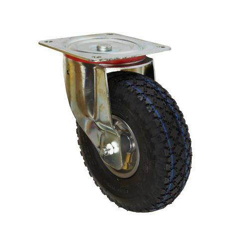 Bantamové koleso s prírubou, priemer 260 mm, otočné, valivé ložisko