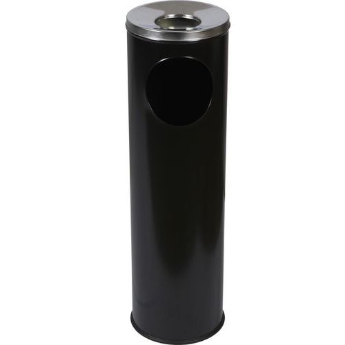 Kovové odpadkové koše Pillar s popolníkom, objem 15 l