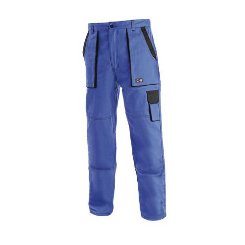 Pánske montérkové nohavice CXS, modré/čierne