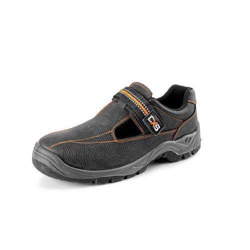 Pracovné kožené sandále CXS Stone, čierne