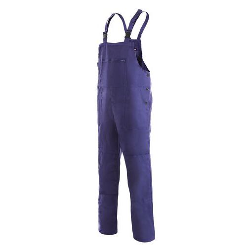 Pánske montérkové nohavice s náprsenkou CXS, modré