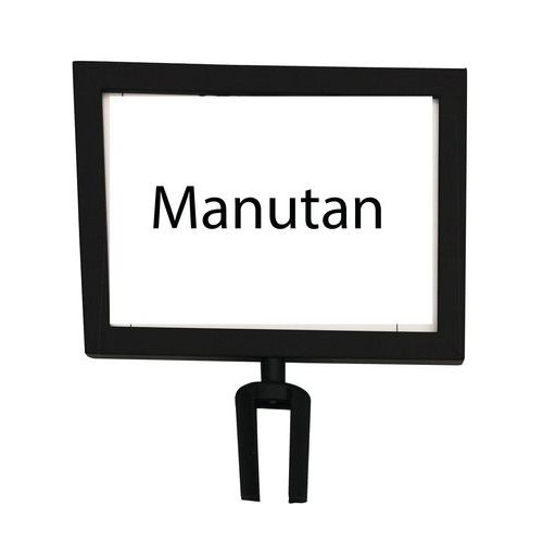 Informačné tabuľky k vymedzovacím stĺpikom Manutan Expert 2 m, čierne