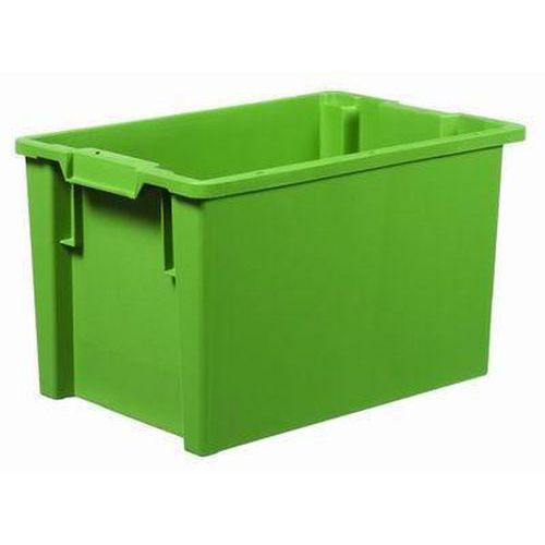 Stohovateľné zasúvacie prepravky PP, zelené