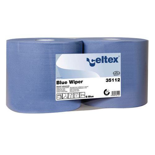 Priemyselné papierové utierky Celtex Blue Wiper 2-vrstvové, 970 útržkov, 2 ks