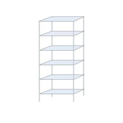 Bezskrutkové kovové regály Ogmios