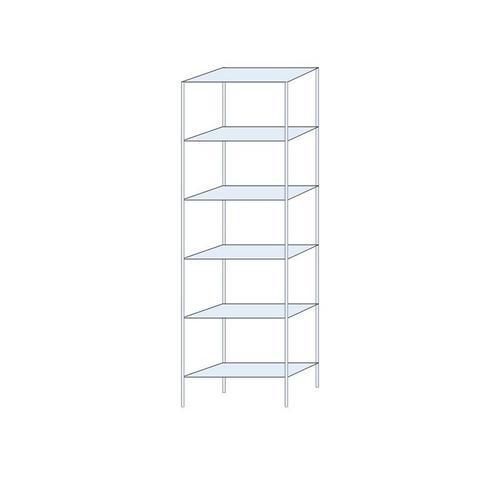 Bezskrutkové kovové regály Ogmios