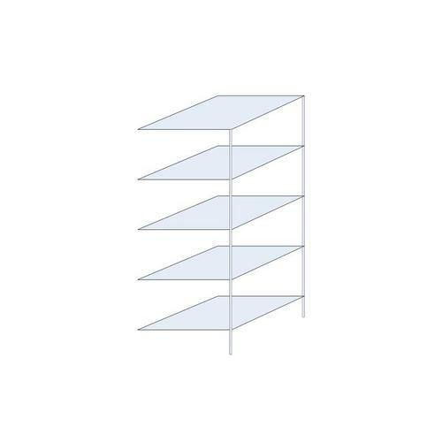 Bezskrutkové kovové regály Ogmios