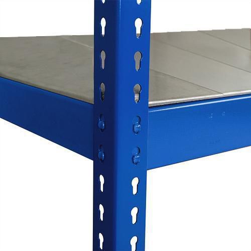Prídavné police z oceľových panelov, 152,5 cm, 110 kg, modré