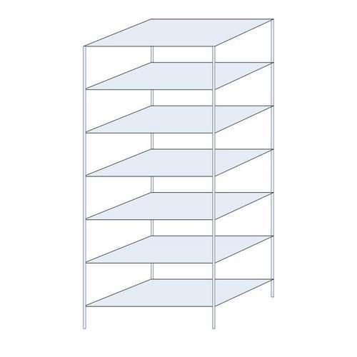 Bezskrutkové kovové regály Ogmios