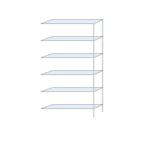 Bezskrutkové kovové regály Ogmios