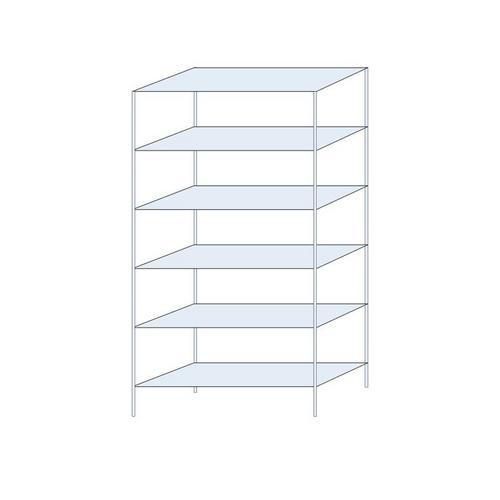 Bezskrutkové kovové regály Ogmios