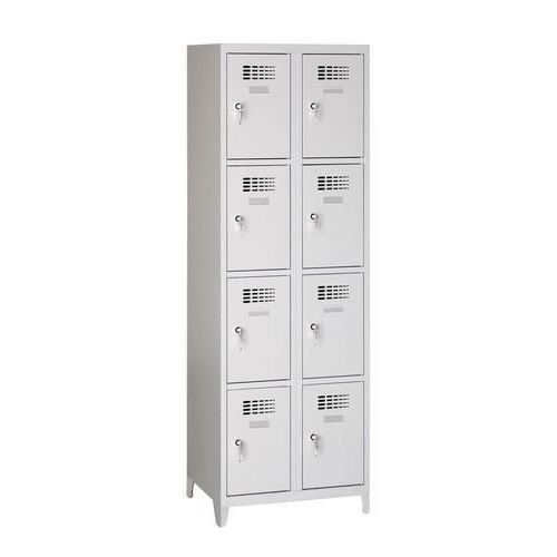 Zvárané šatníky Eric odľahčené, 8 boxov, cylindrický zámok Zvárané šatníky Eric odľahčené, 8 boxov, cylindrický zámok