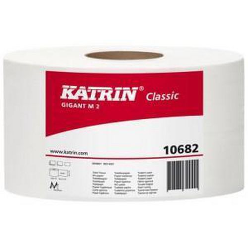Toaletný papier Katrin Classics Gigant 2-vrstvový, 23 cm, 1 440 útržkov, 75 % biela, 6 kotúčov
