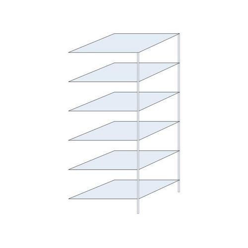 Bezskrutkové kovové regály Ogmios