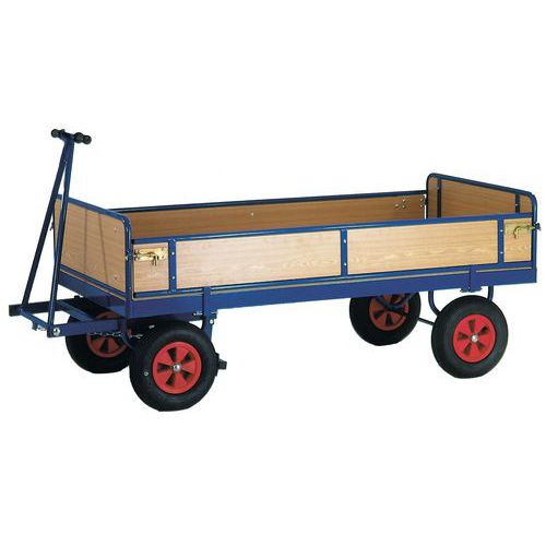 Ručný plošinový vozík so štyrmi stenami s plnou výplňou, do 600 kg