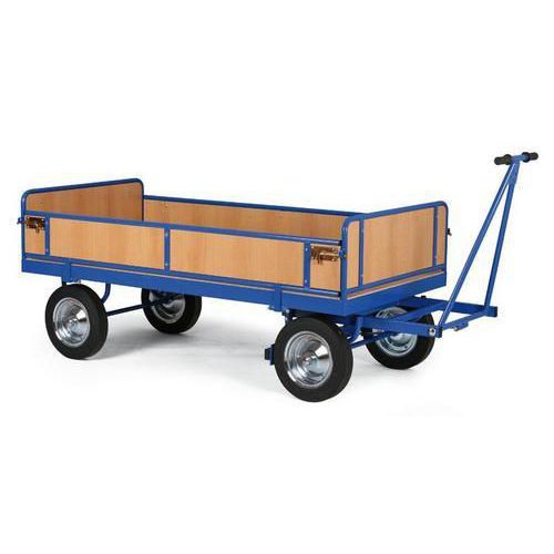 Ručný plošinový vozík so štyrmi stenami s plnou výplňou, do 1 500 kg