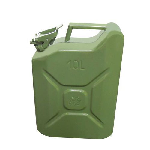 Plechové kanistre, zelené, 5 - 20 l